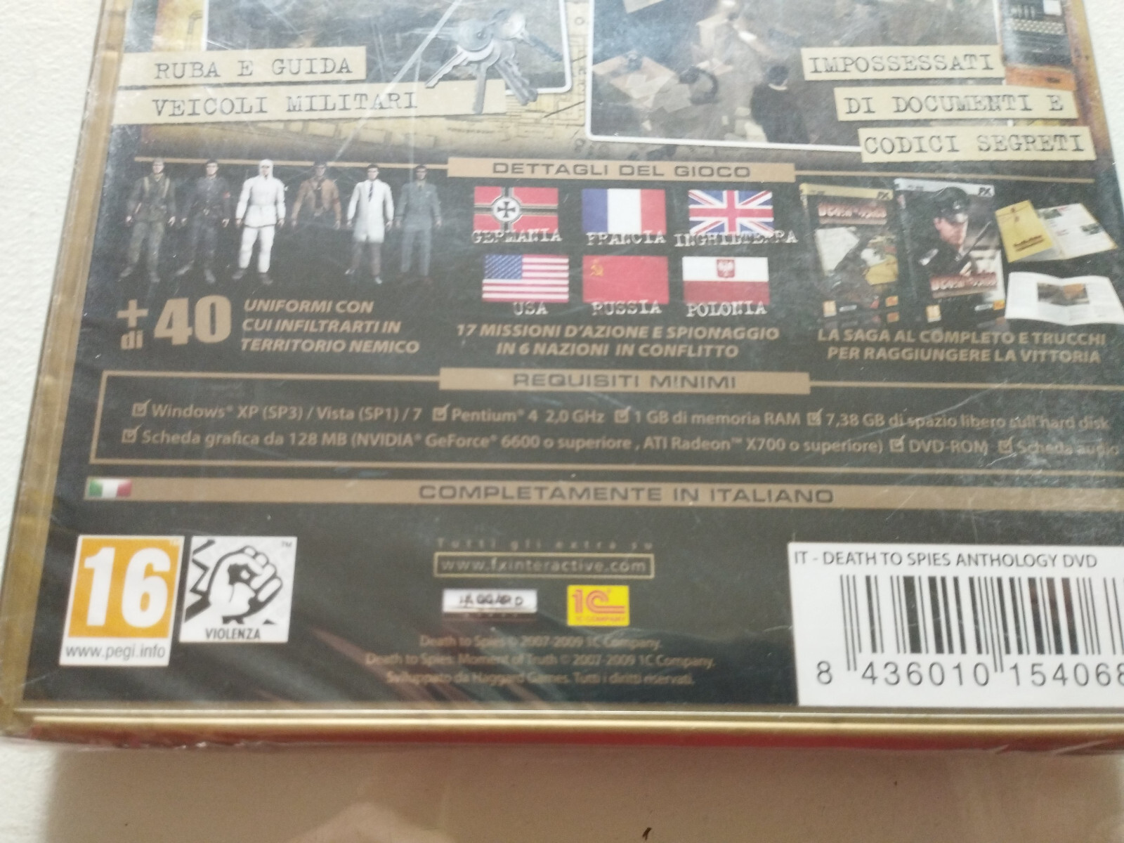 Death to Spies Anthology Complete Saga – PC CD-ROM Game Italy New