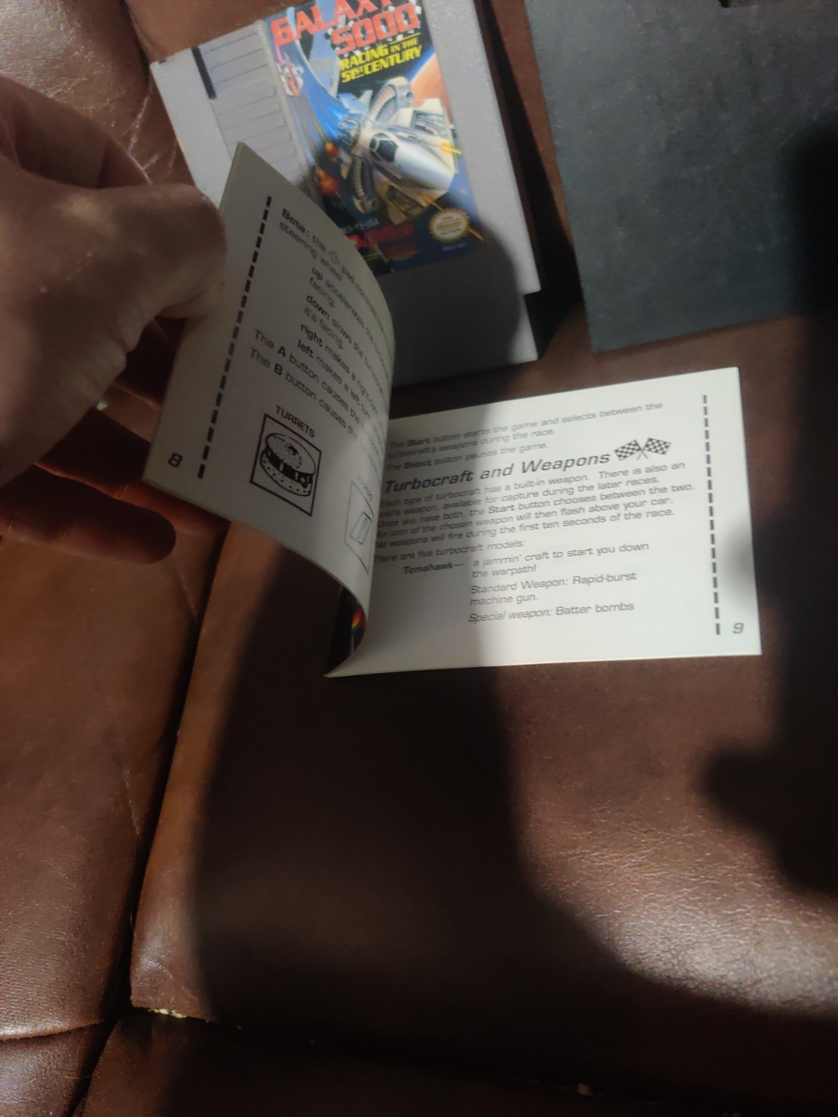 Galaxy 5000 Racing NES Nintendo NES Cartridge And Manual