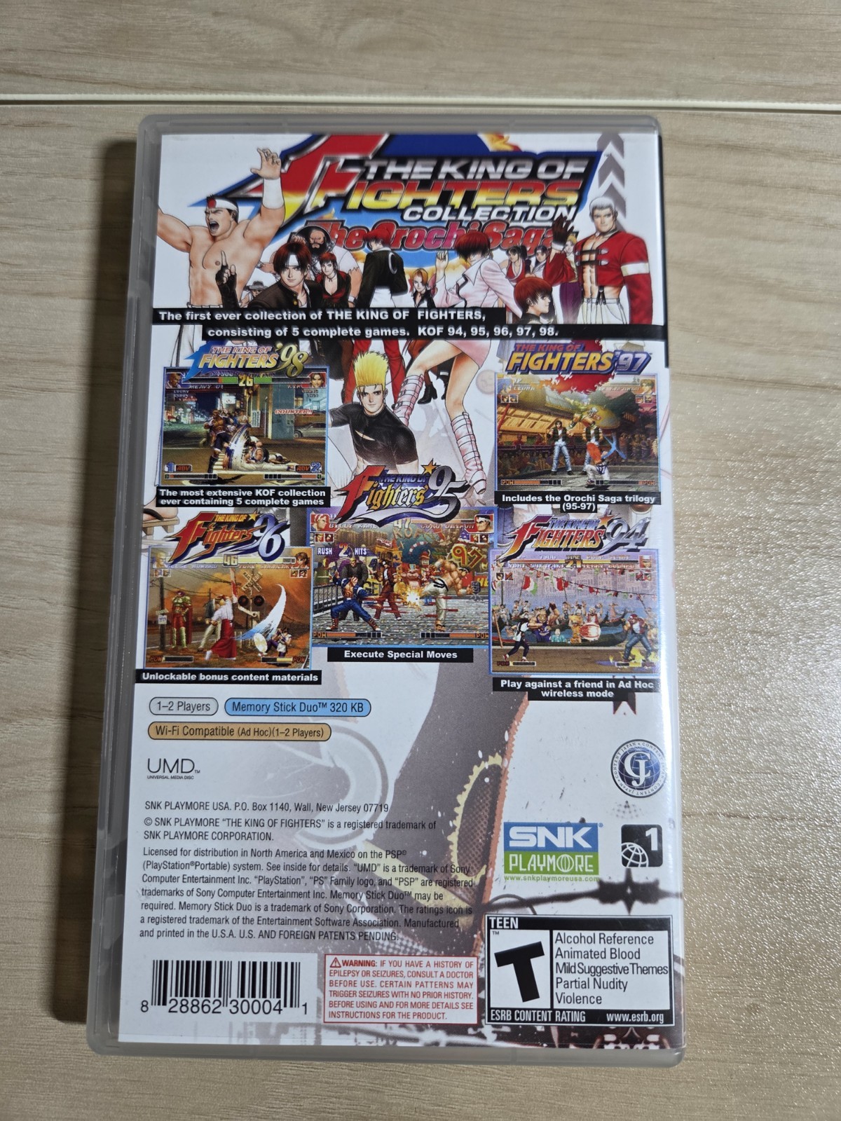 Sony PSP Game Lot CIB- Me & My Katamari, King of Fighters & Samurai Shodown VG
