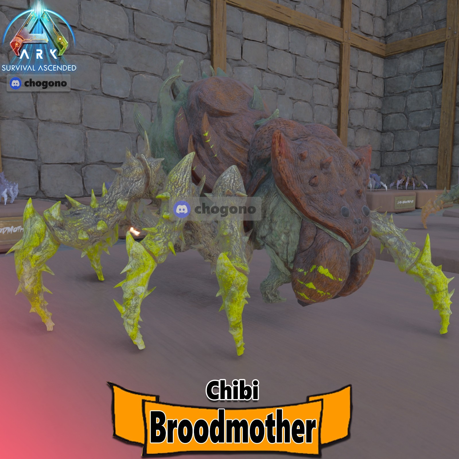 Ark Survival Ascended RARE PVE CHIBI BROODMOTHER