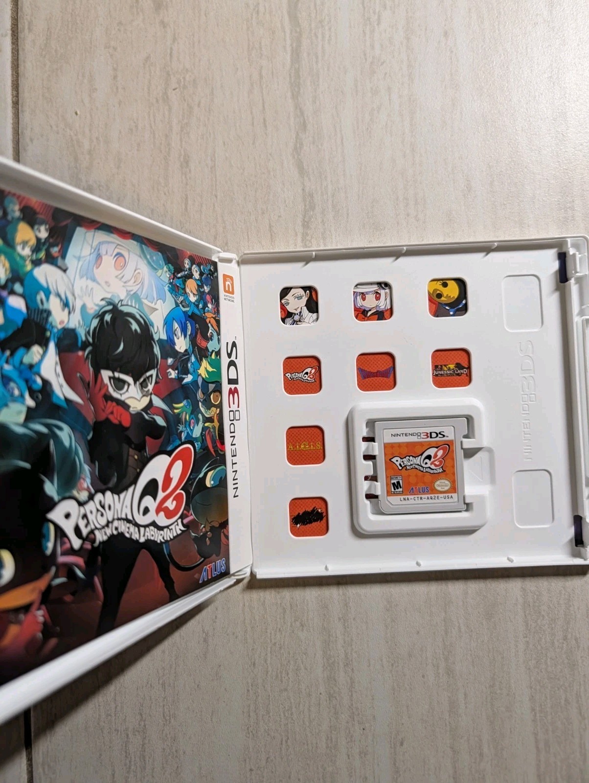 Persona Q2: New Cinema Labyrinth original case Nintendo 3DS US version