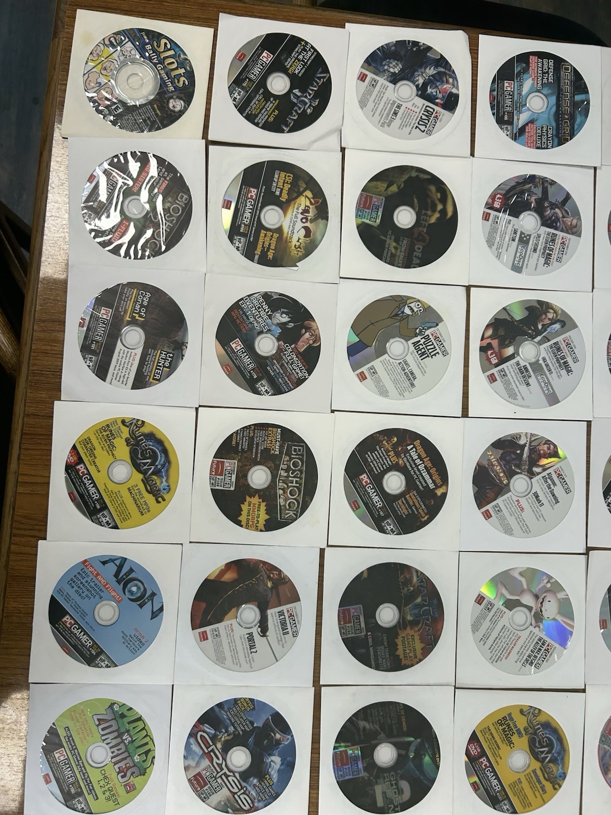 48 PC Gamer Demo Disc Mixed Lot – Assorted PC Games in Paper Sleeves, LEGO