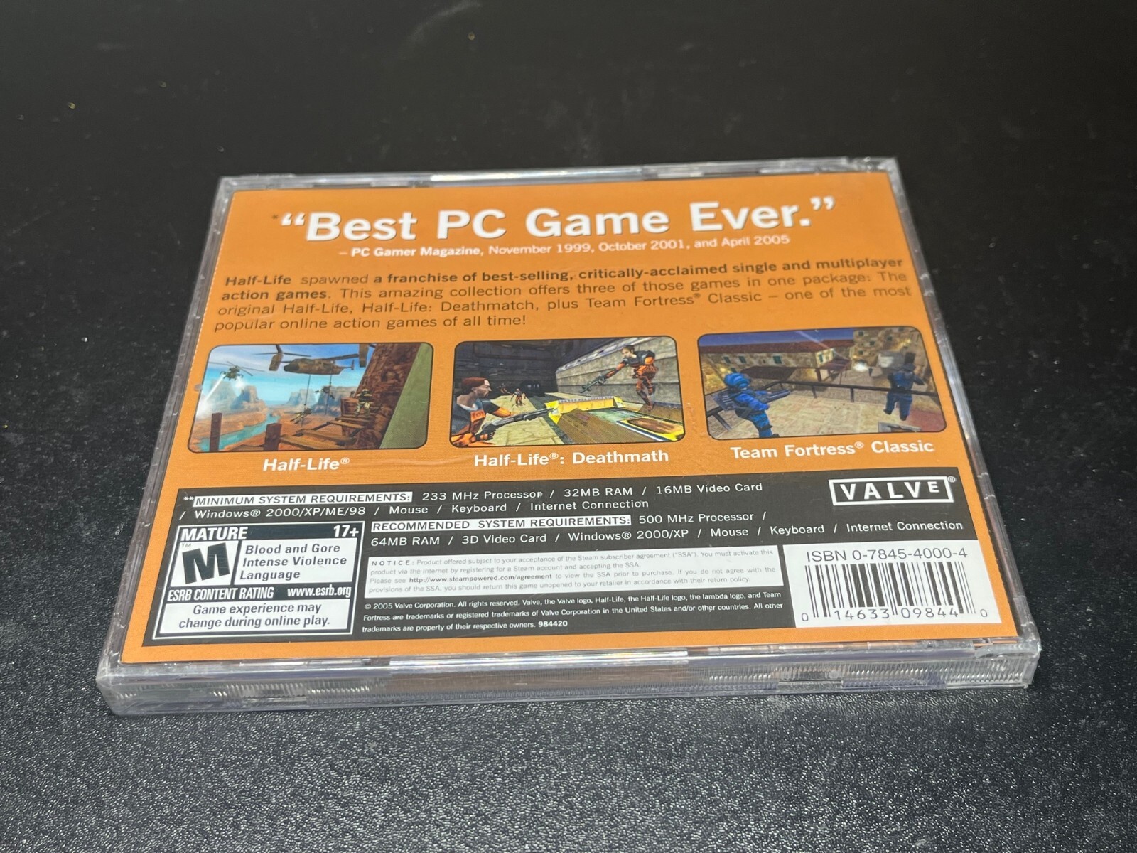Half-Life 1 (PC, 1999) Factory Sealed🔥Fast Shipping🔥some cracks in case