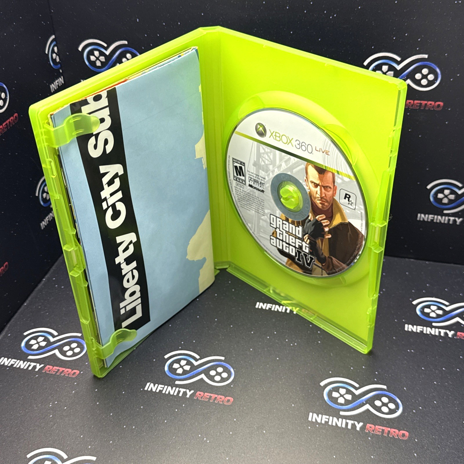 Grand Theft Auto IV Microsoft Xbox 360 GTA 4 CIB With Map Refurbished & Tested