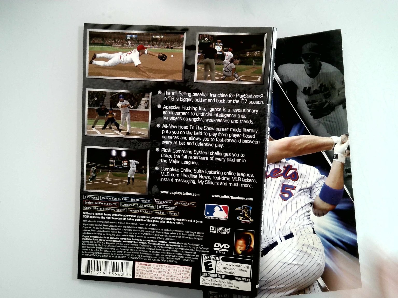 MLB 07 THE SHOW Manual PlayStation 2 PS2 Jose Reyes Sports Baseball SCEA