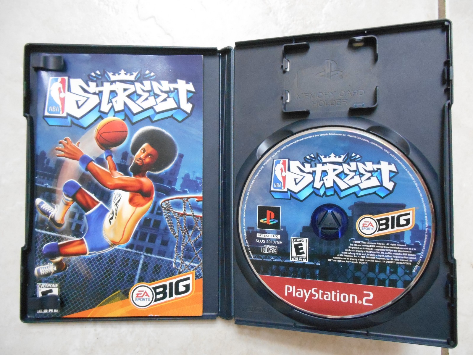 EA Sports BIG NBA Street Sony PlayStation 2 PS2 NTSC-U/C E 2001 with Manual