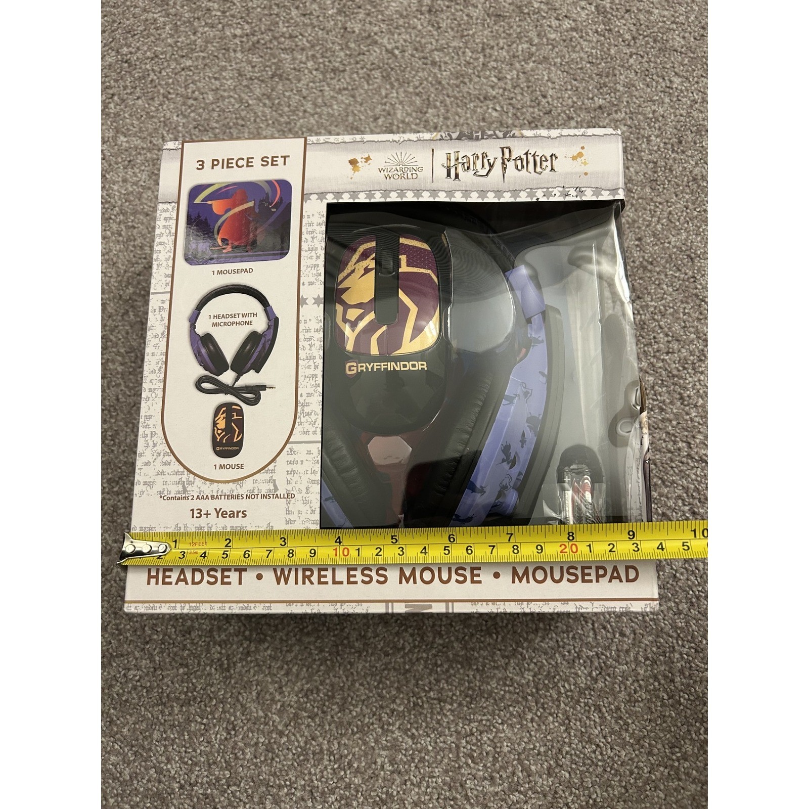 Harry Potter Gaming Set Unisex OS Multi New Gryffindor Headset Mouse Mousepad