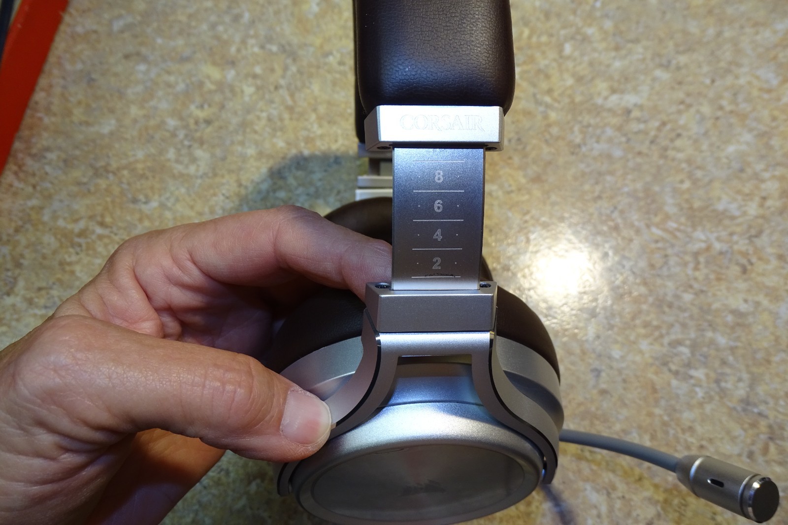 Corsair Virtuoso RGB Wireless Gaming Headset – High-Fidelity Brown Leather Parts