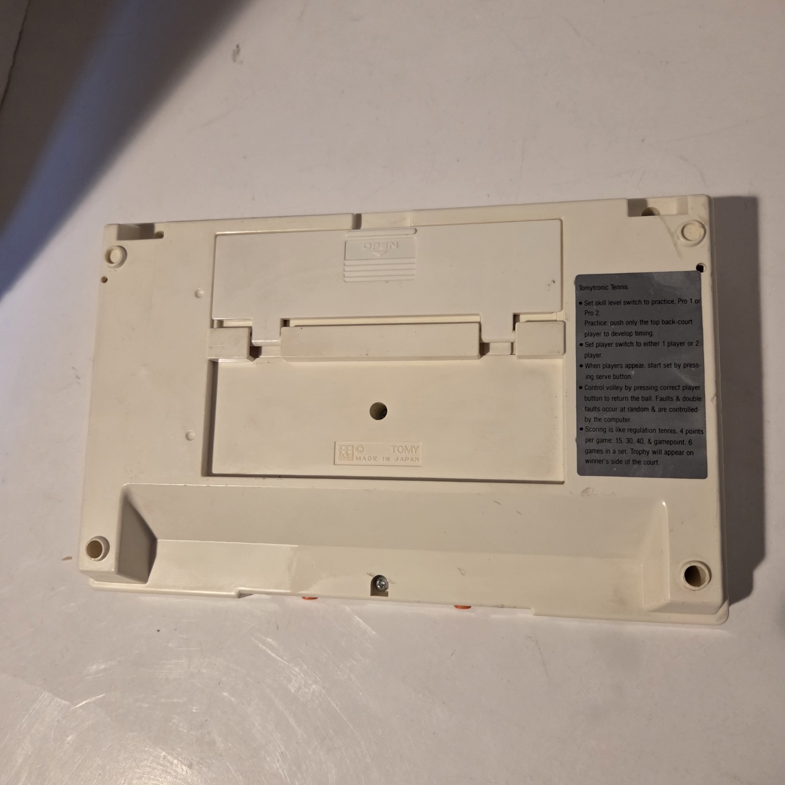 Tennis TomyTronics Game Vintage Handheld 1980 Tomy Tronics Working
