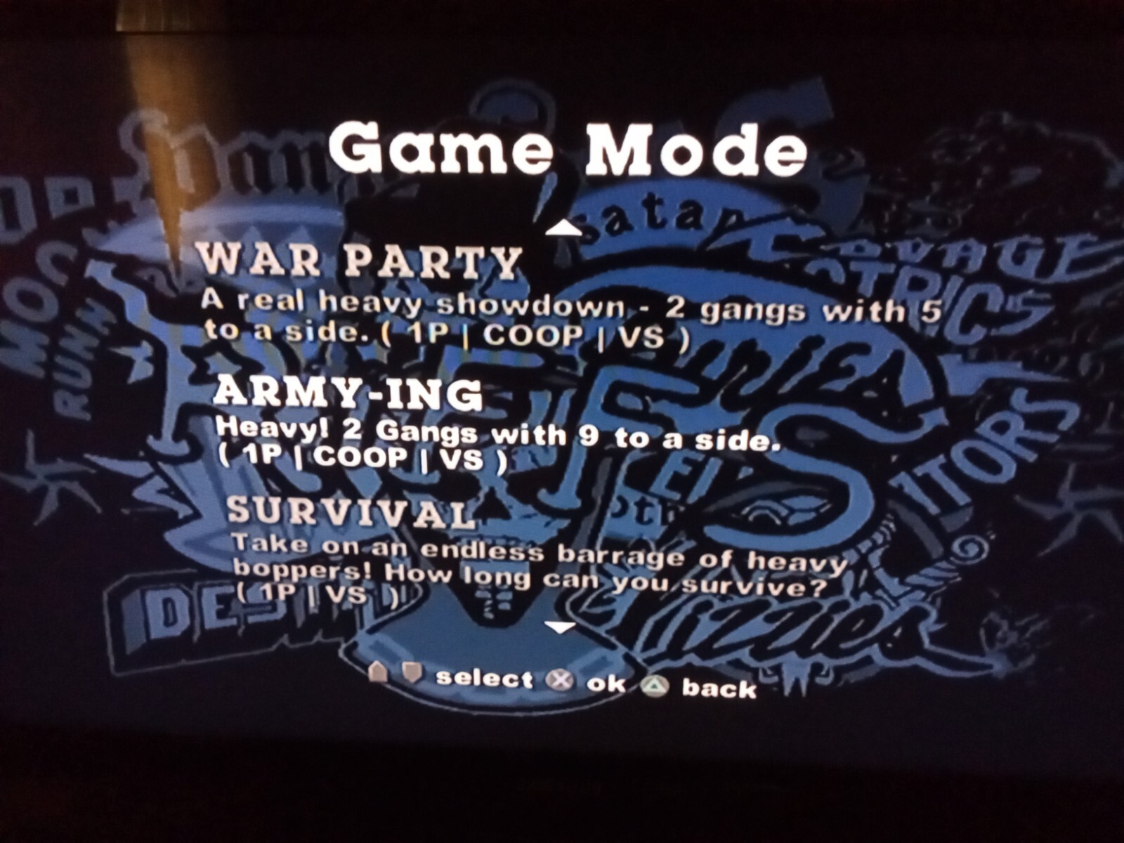 PS2 The Warriors Memory Card All Characters Unlocked and Maps , No Game