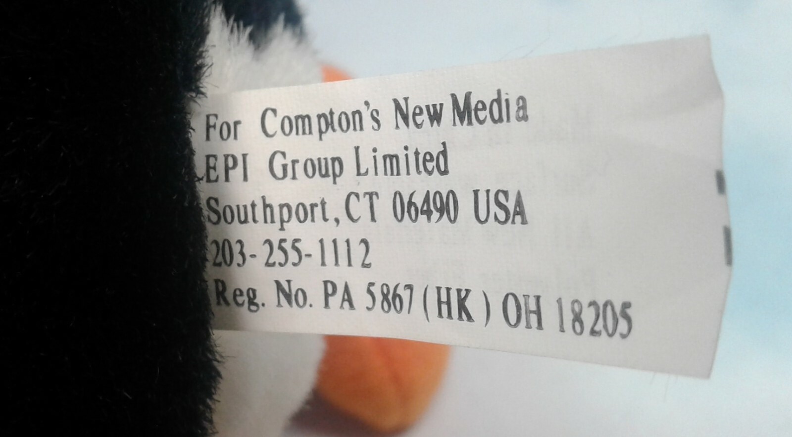 Rare Compton’s New Media Penguin Plush Promo