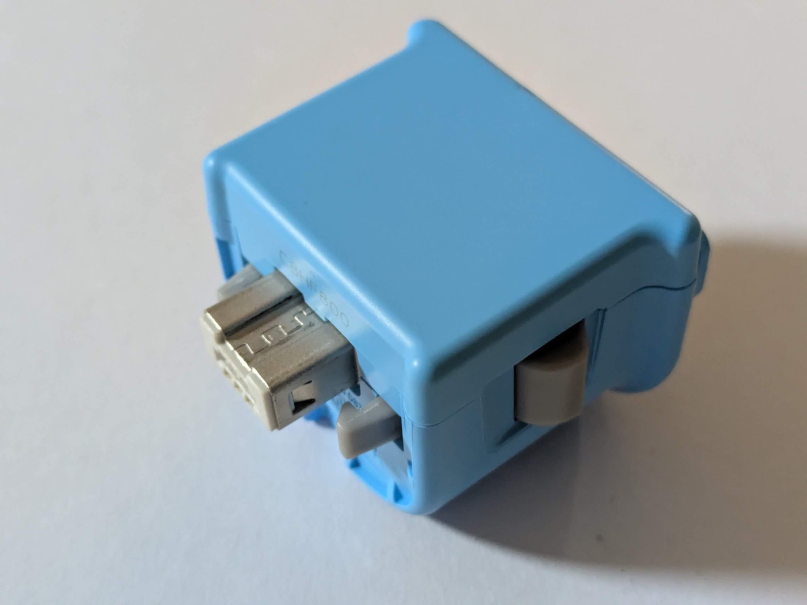 Nintendo Wii Motion Plus ” Blue ” Adapter RVL-026 Sports Resort OEM Tested Rare