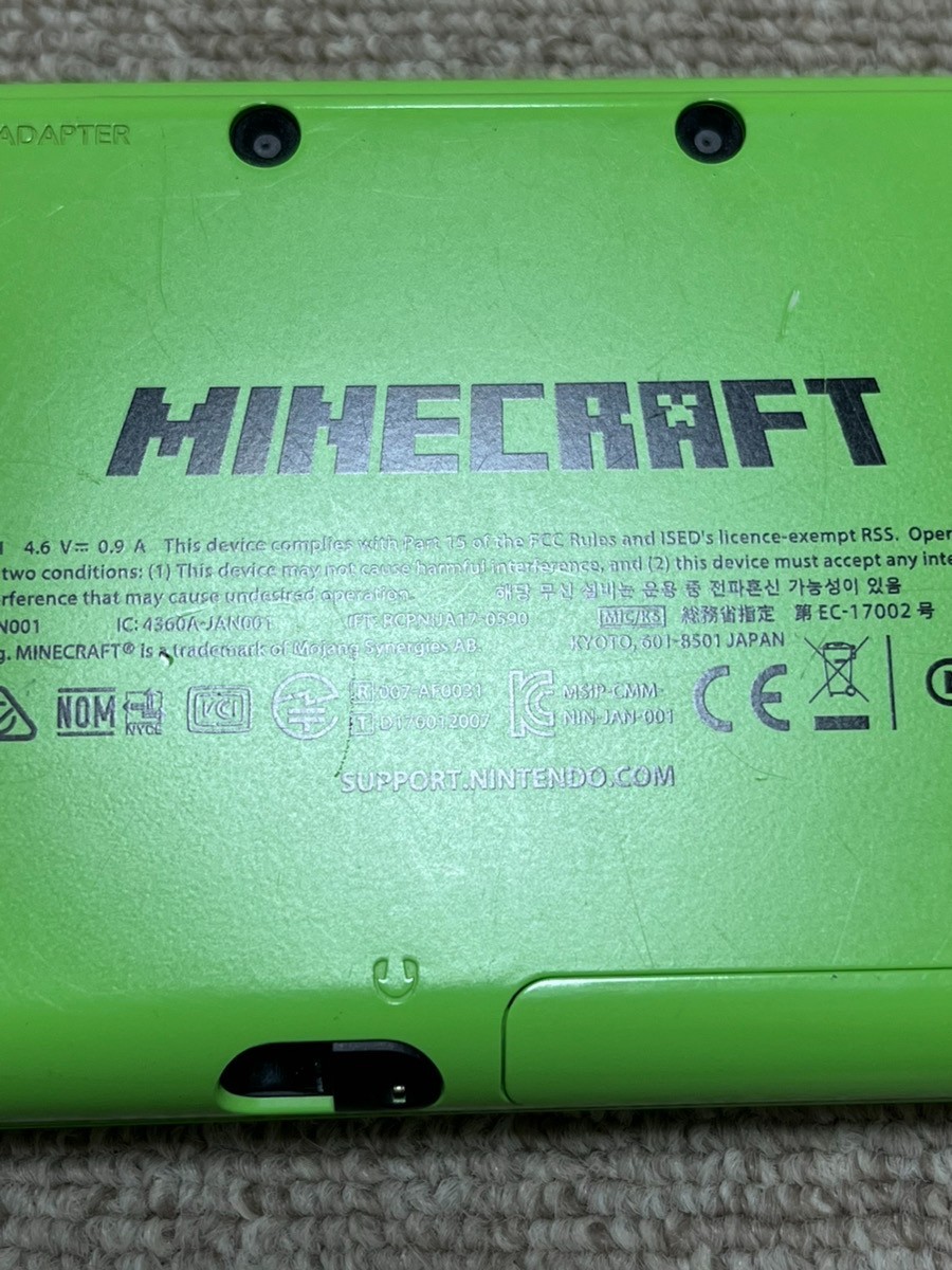 New Nintendo 2DS XL LL Minecraft Creeper Edition Console region Japanese B950