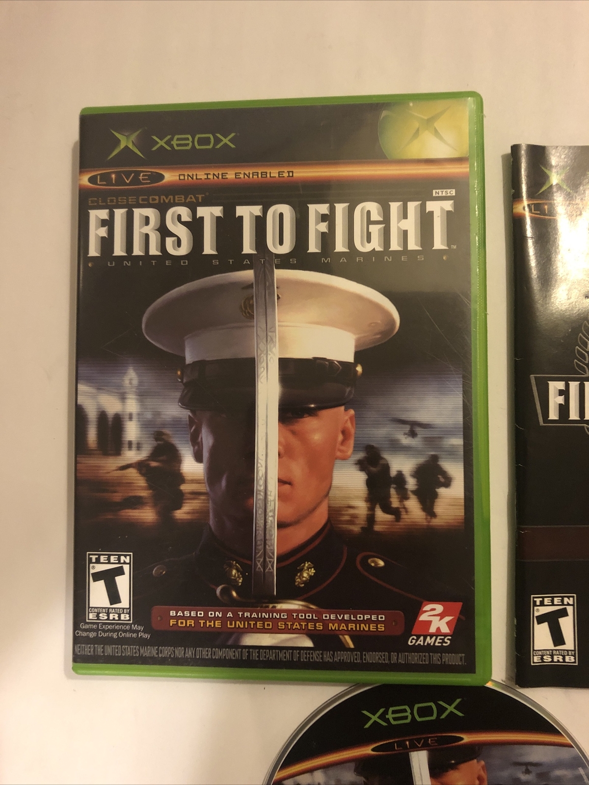 Close Combat First to Fight Microsoft Xbox Video Game Complete