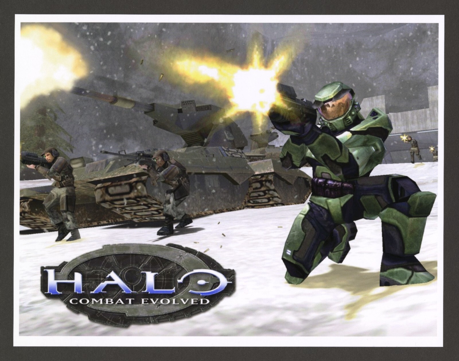 Halo Combat Evolved Invades PC Original Xbox 2001 Wall Art Print Poster – Glossy