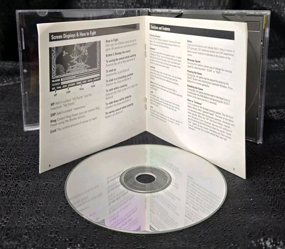 Ys III 3: Wanderers From Ys 1991 TurboGrafx-CD Turboduo Super CD