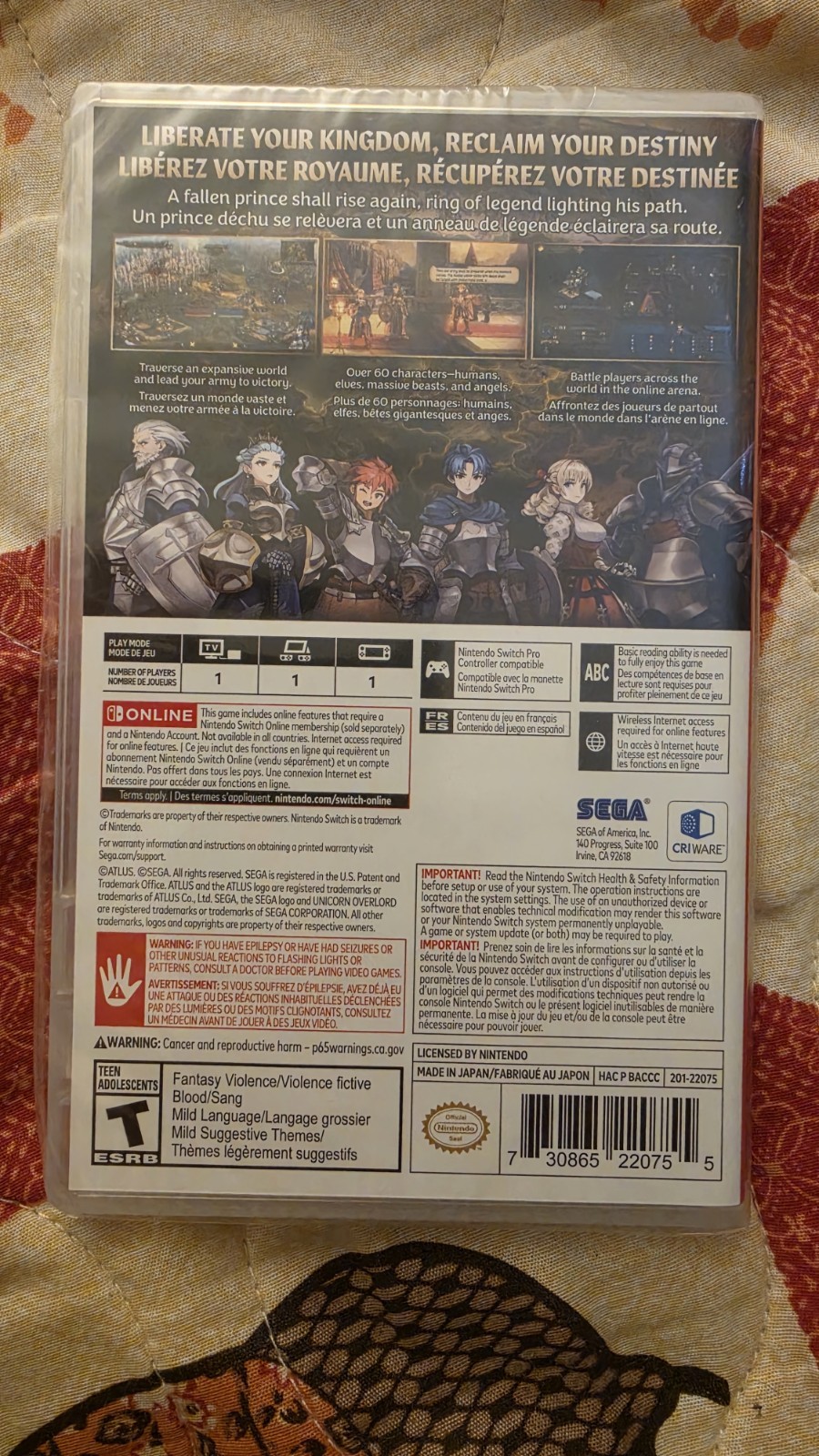 Brand New Unicorn Overlord For Nintendo Switch FAST SHIPPING 1 Day Handling Time