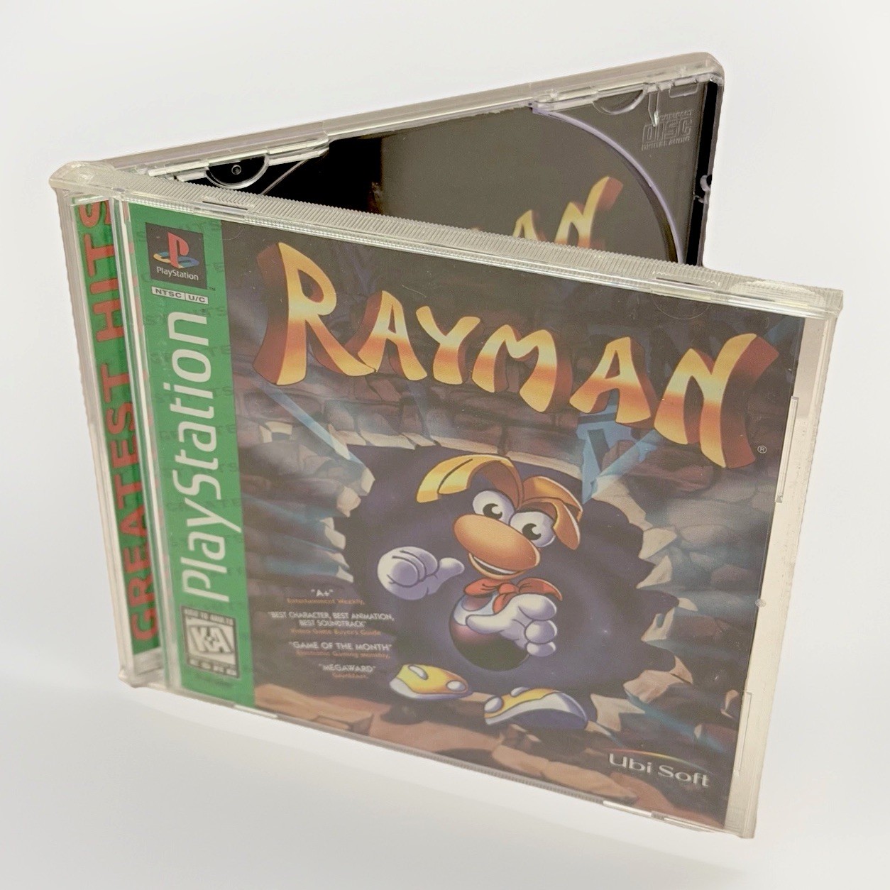 Rayman Sony PlayStation 1998 CASE ONLY with Manual NO CD READ