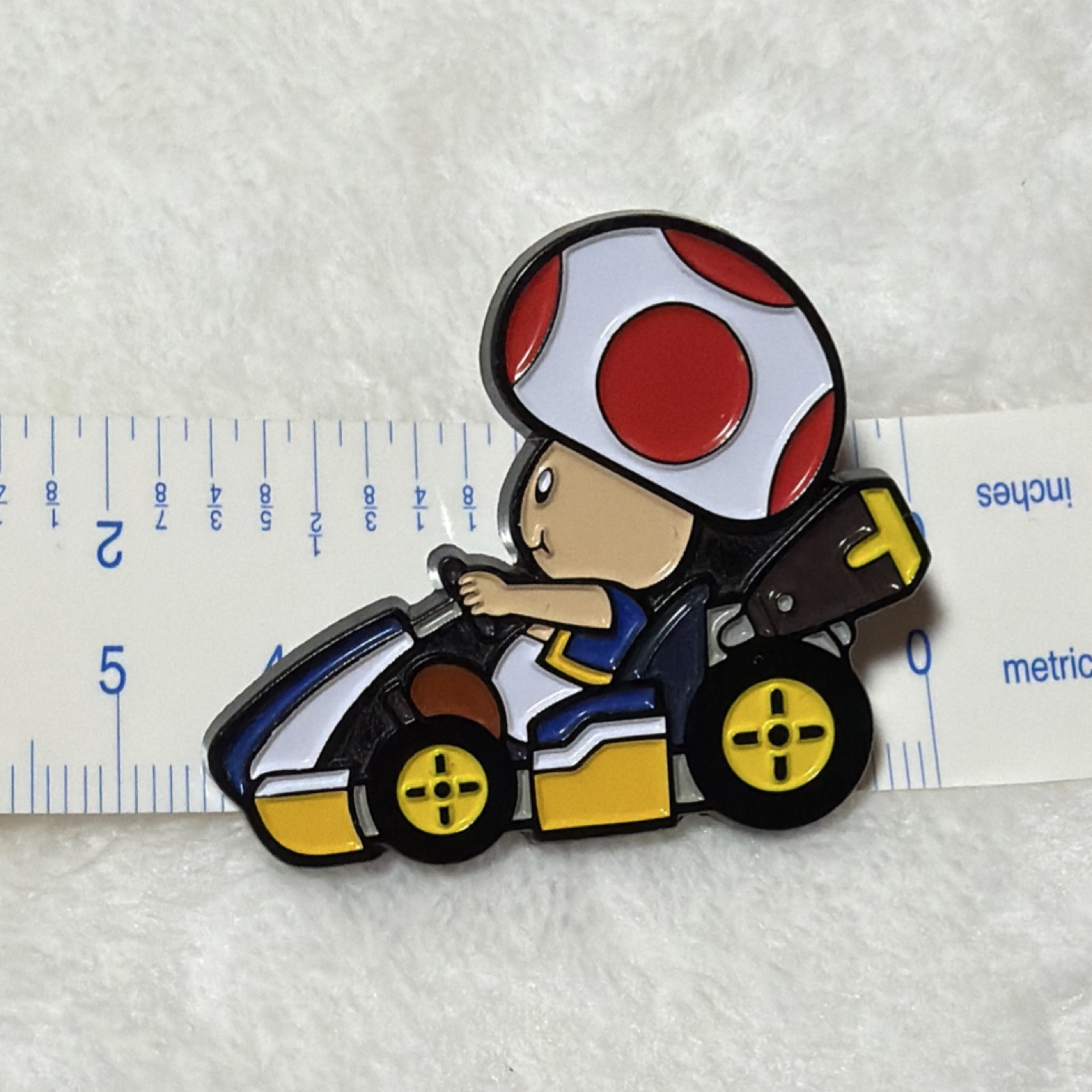 Nintendo Mario Kart Toad Character Glossy Pin Collectible 2017 Video Game Series