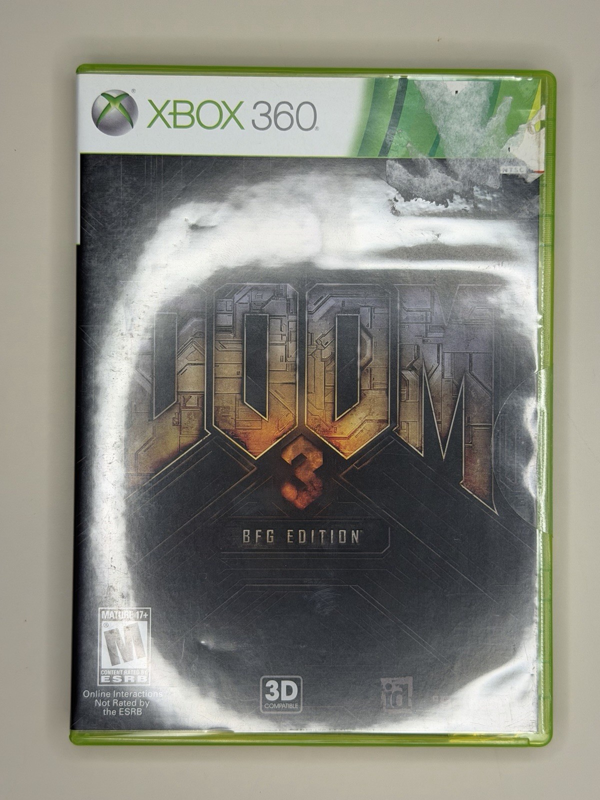 XBOX 360- DOOM 3 BFG EDITION- COMPLETE W/ MANUAL