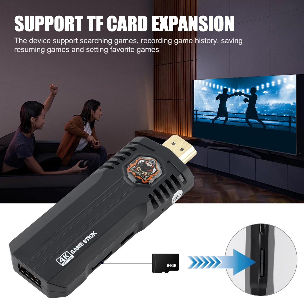 X8PRO Retro Game Console – 30000+ Games, 4K HDMI, 64GB, 2 Wireless Controllers