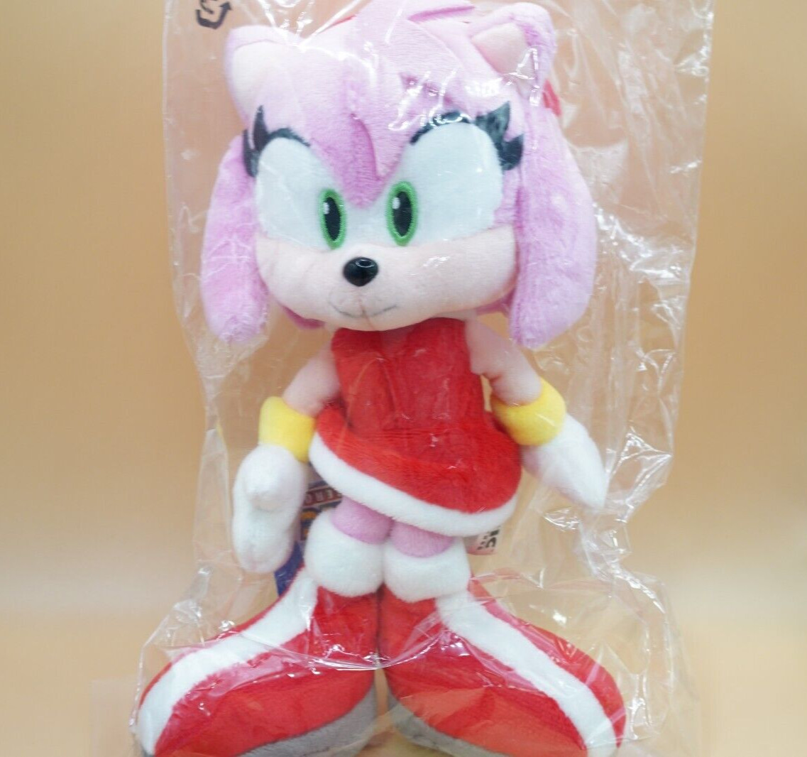 SEGA SANEI Amy Rose Emy Plush Doll SONIC THE HEDGEHOG ALL STAR COLLECTION