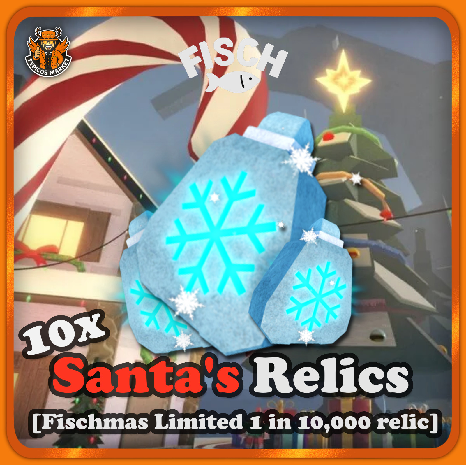 [FISCH] – 10x Santa’s Relics – [Fast & Easy/ Limited Fischmas 2025 Relic]