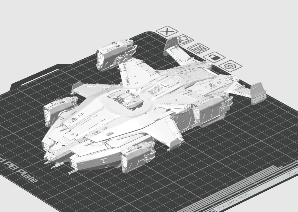 Star Citizen Anvil Asgard Handmade 3D Printed Collector Model 24cm