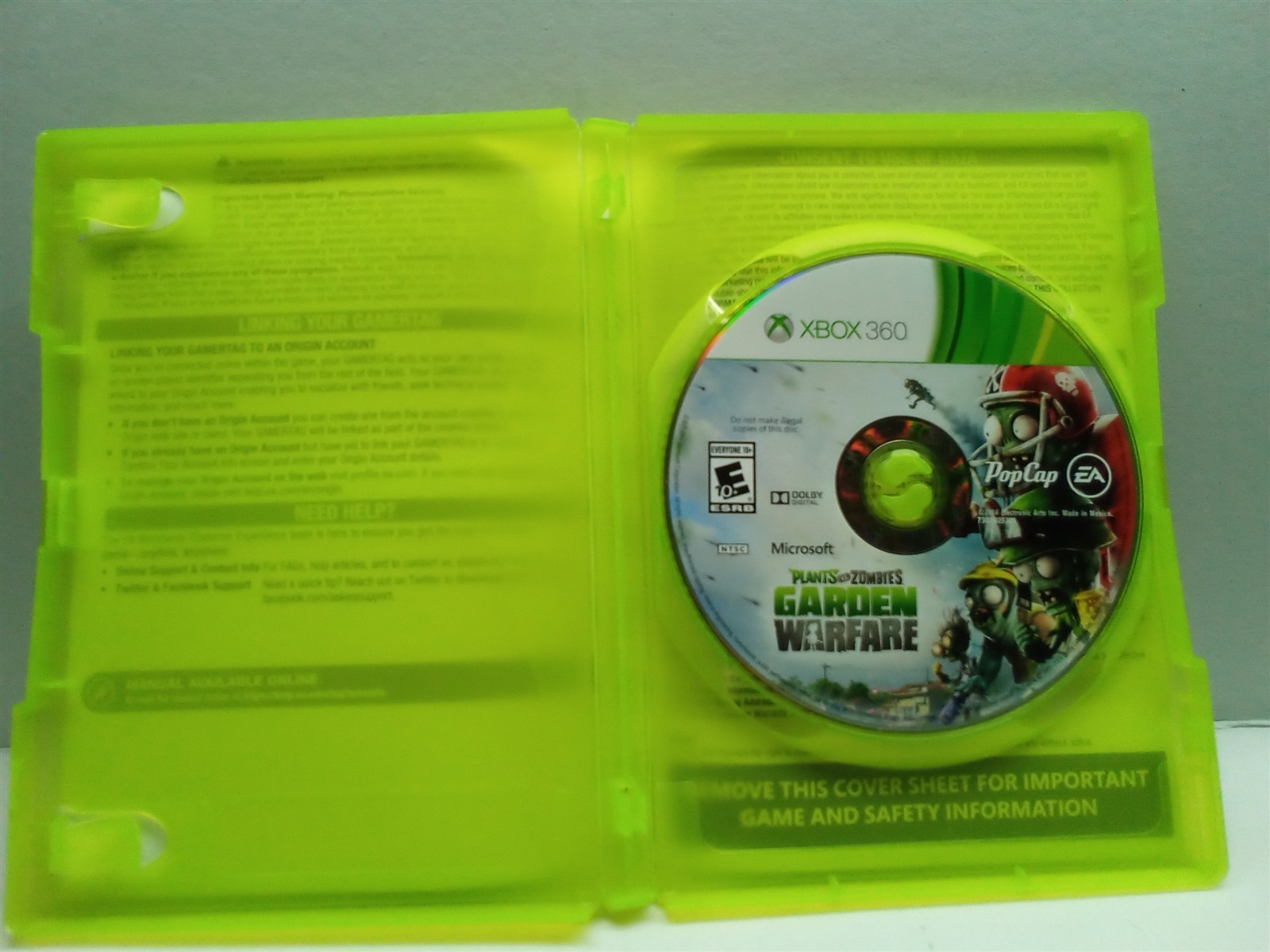Plants Vs Zombies Garden Warfare – Xbox 360 – Complete Tested Working Free Ship