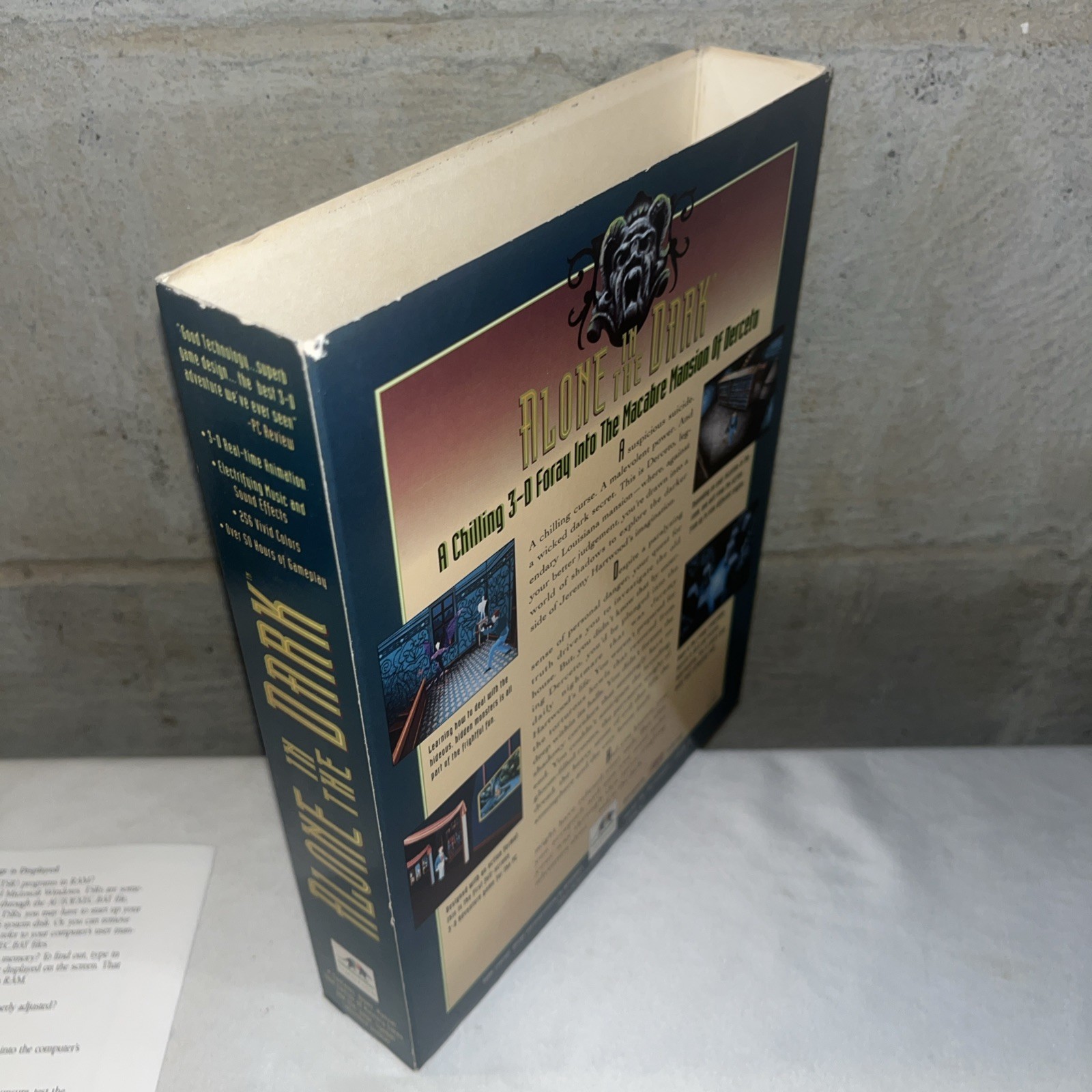 Alone in the Dark (PC, 1993) Big Box Completely 4 3.5” Disks Tested