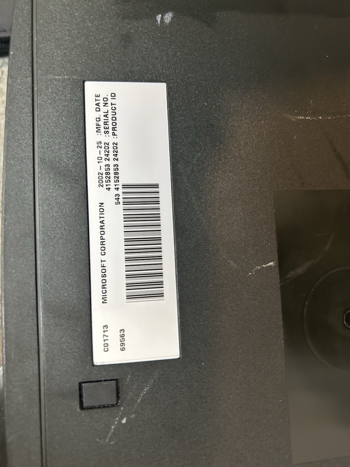 Microsoft Xbox Original Console Black 8GB 480p NTSC-U/C w/ 2 Wired Controllers.