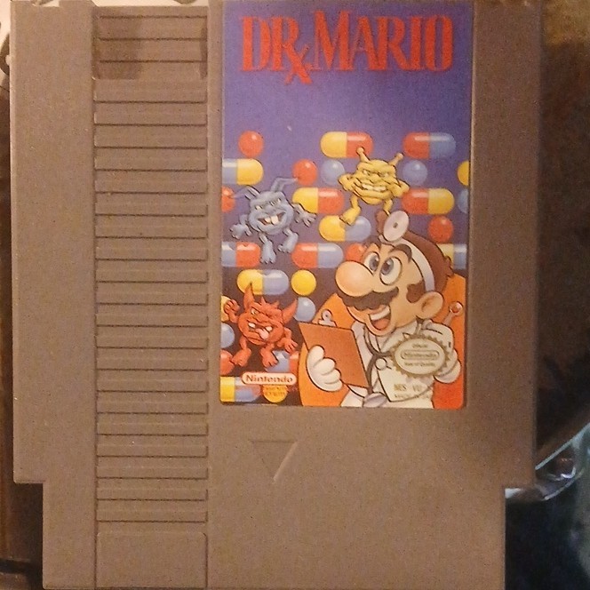 Dr. Mario Nintendo NES Game Cartridge Puzzle