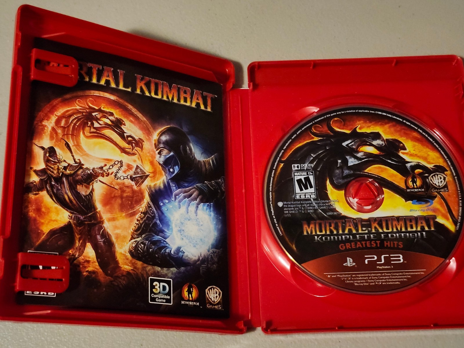 Mortal Kombat — Komplete Edition (Sony PlayStation 3, 2012) CIB
