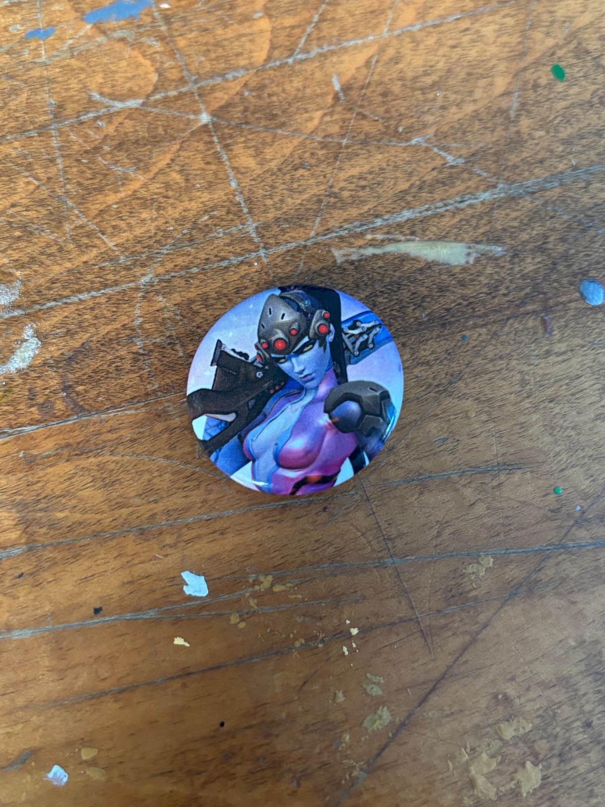 Overwatch Widowmaker Pin Patch and Enamel Pin Set
