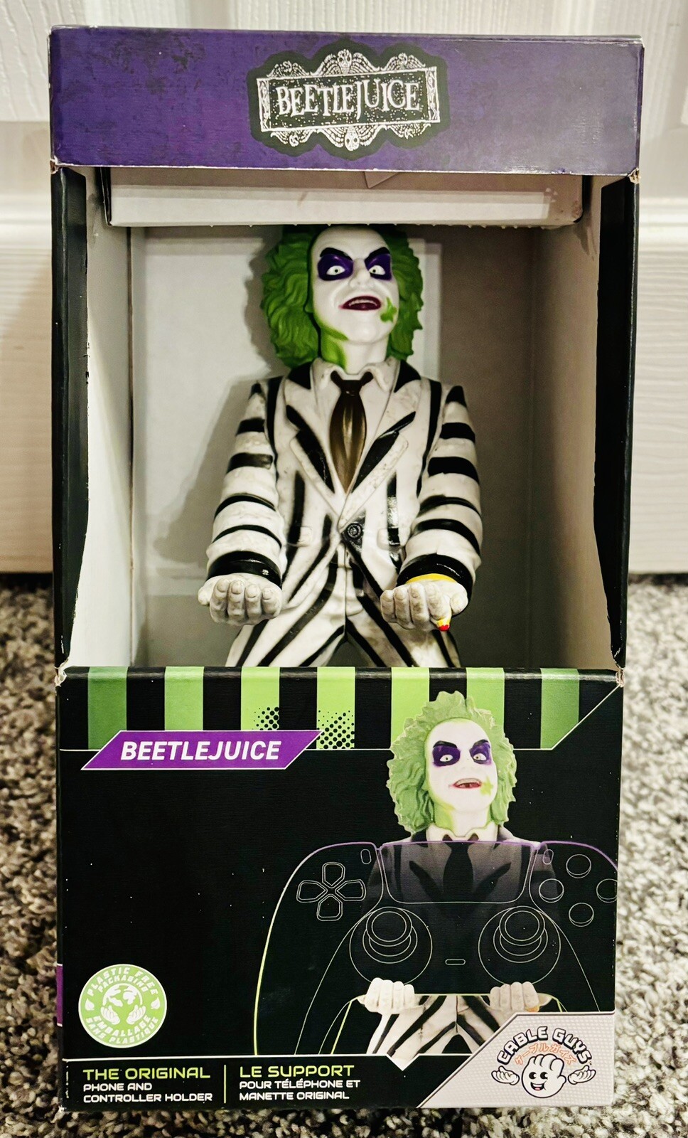 Beetlejuice Phone & Controller Holder Figure Cable Guys