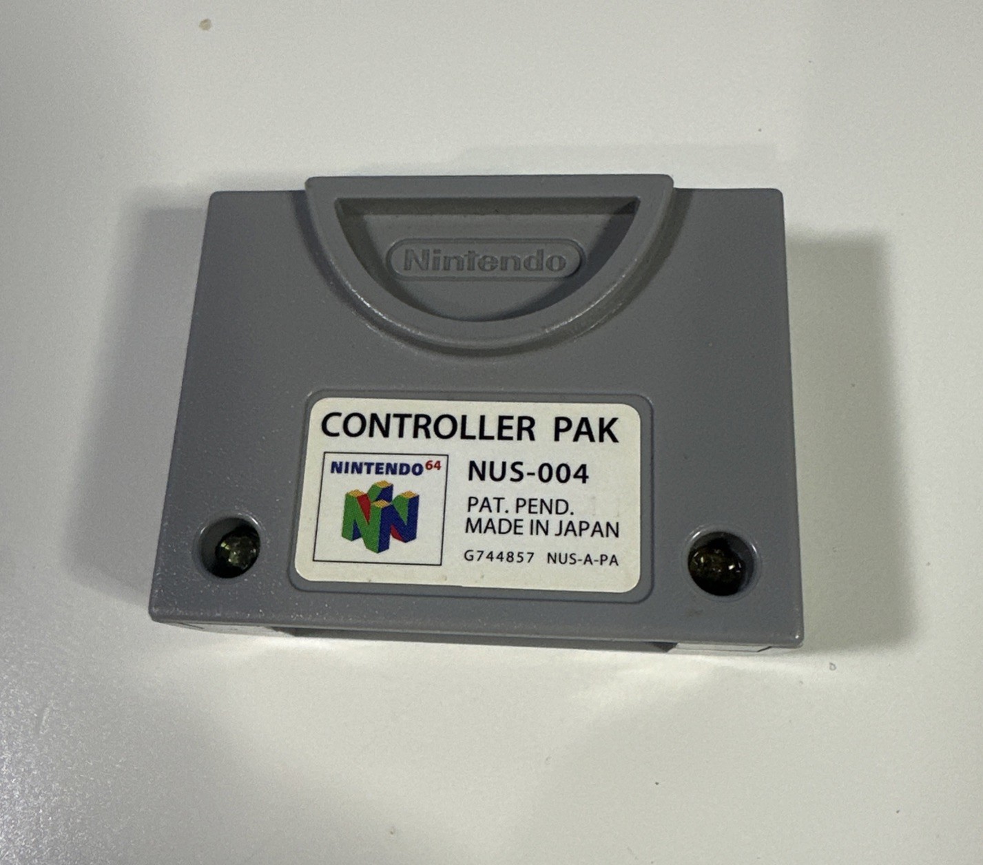 official N64 Memory Card Nintendo 64 NUS-004 Brand New Battery Mem Pak Pack