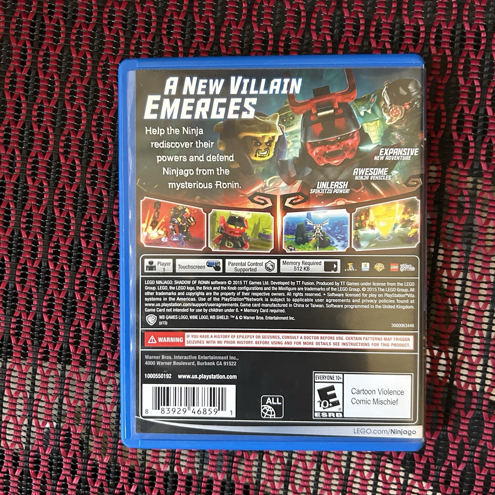 Lego Ninjago Shadow Of Ronin (PlayStation PS Vita) Original Case Only