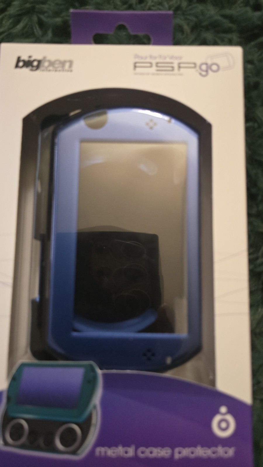SONY PLAYSTATION PSP GO METAL CONSOLE CASE SHELL Handheld Blue Usa Seller