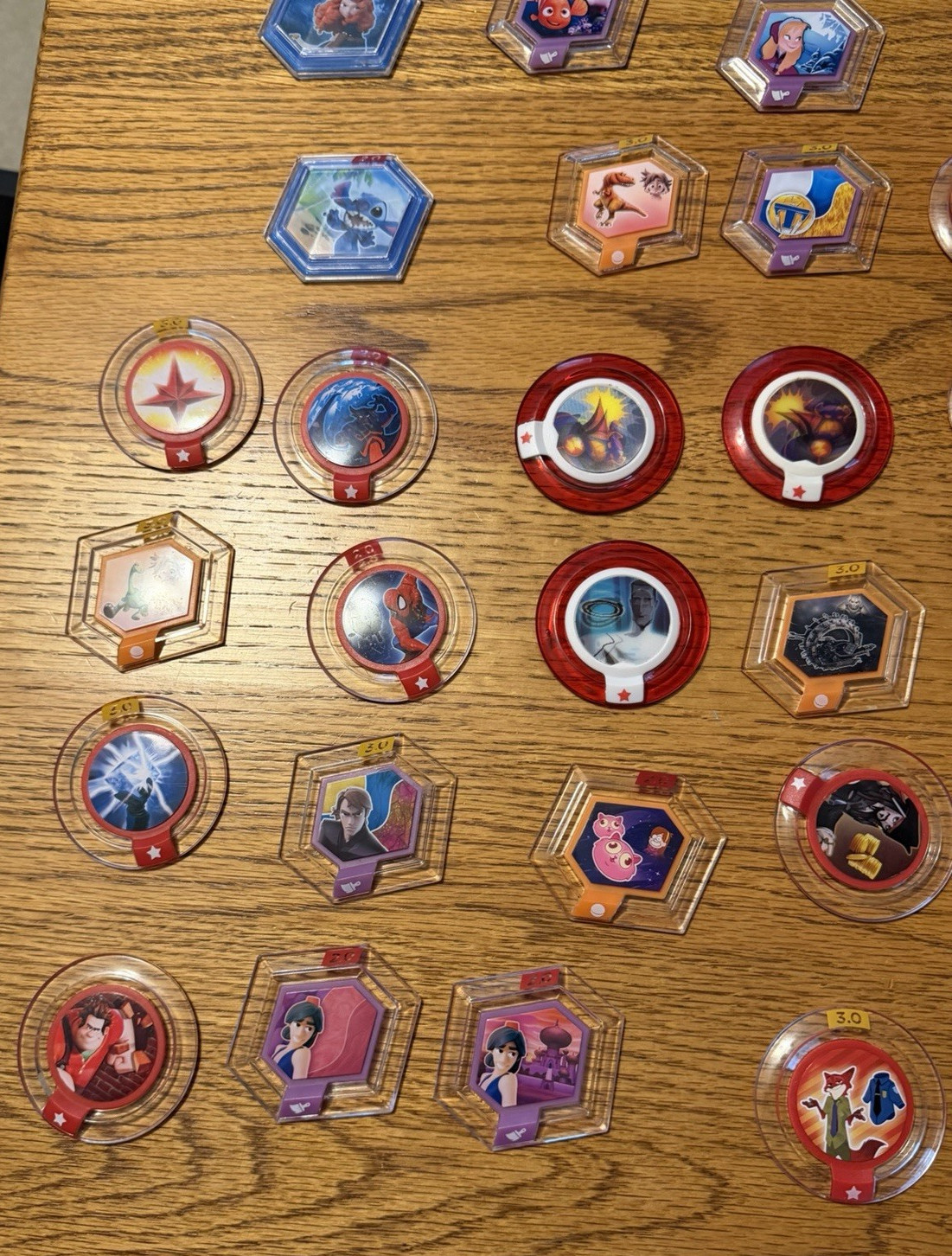 Disney Infinity Power Discs lot of 36 from the 1.0 ,2.0 and 3.0 series