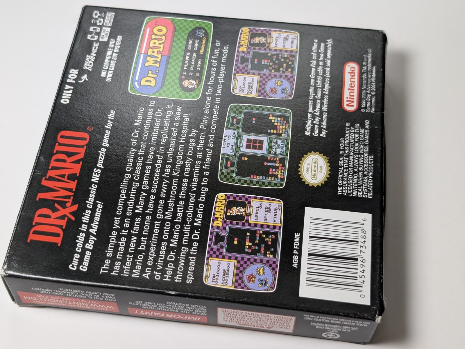 Dr Mario Classic NES Series Game Boy Advance in box authentic