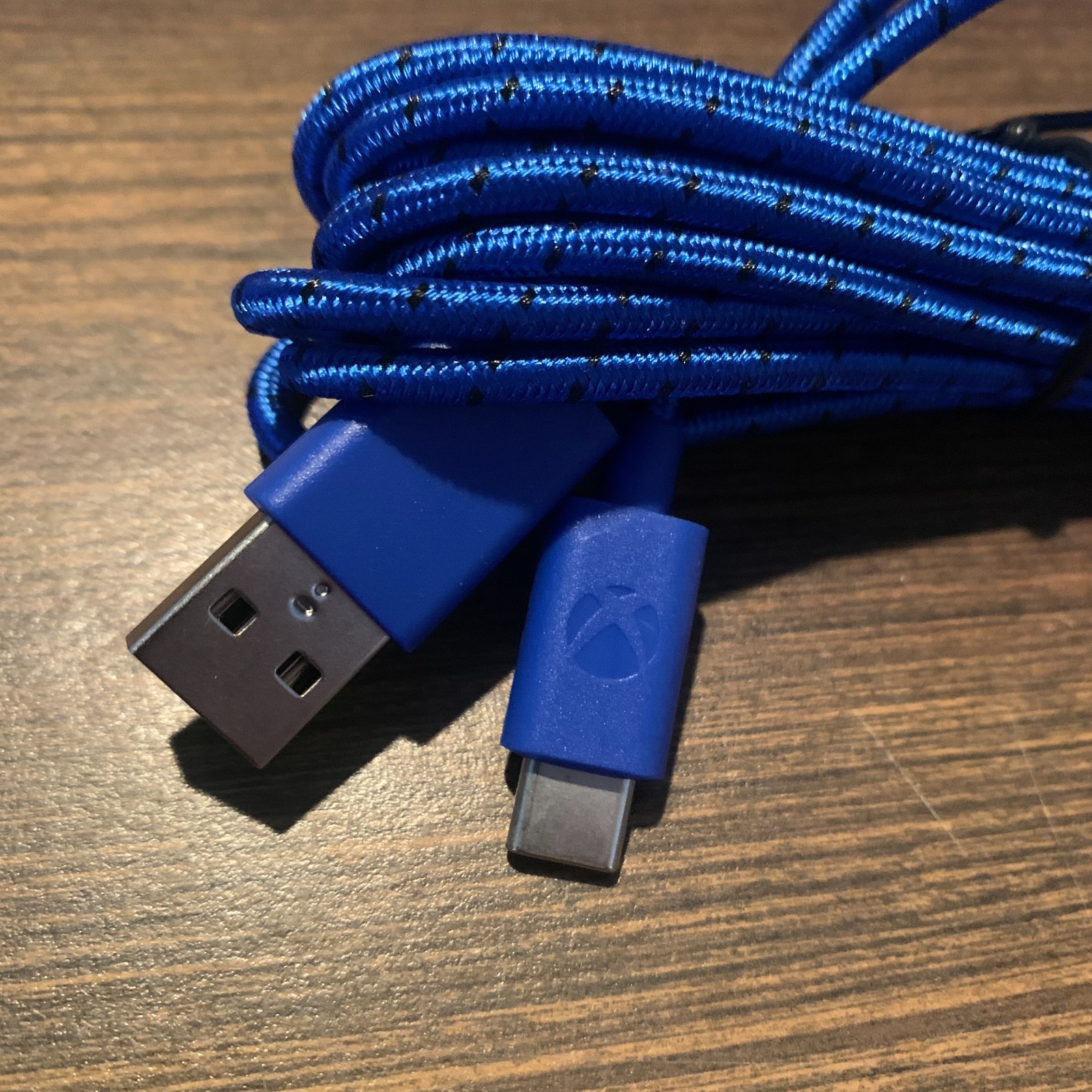 9ft Blue USB-C Braided Charging Cable for Xbox Elite Series 2 Controller Type-C