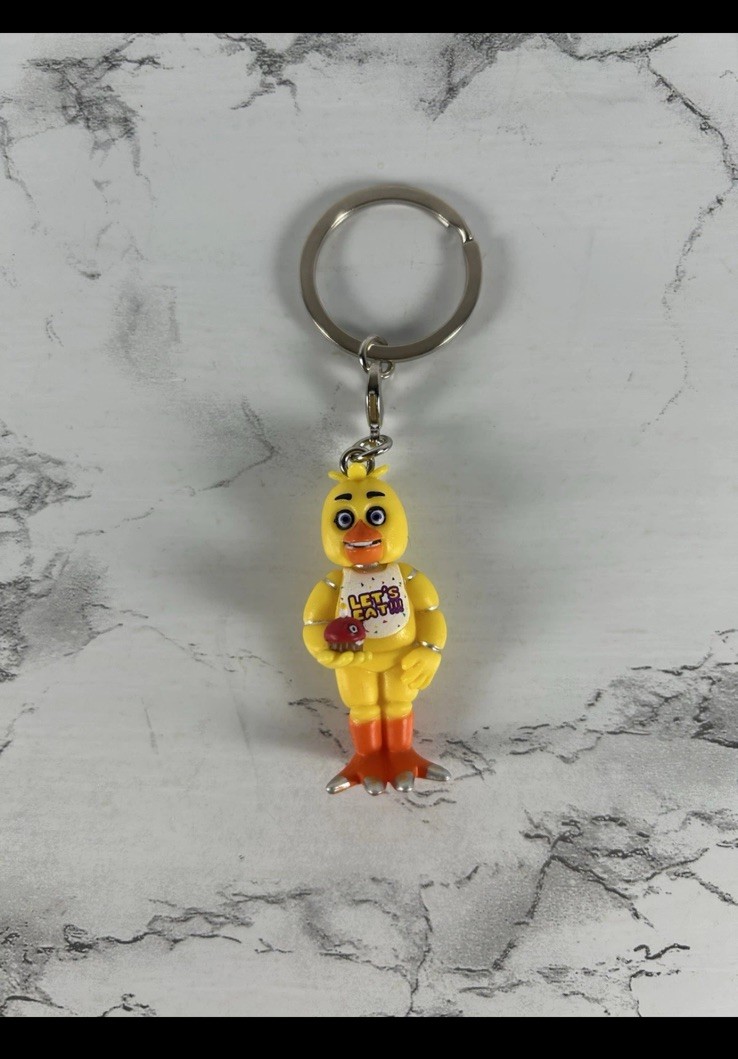 FNAF Five Nights at Freddy’s Backpack Clip Keychain Figure Collectible Lot Of 8