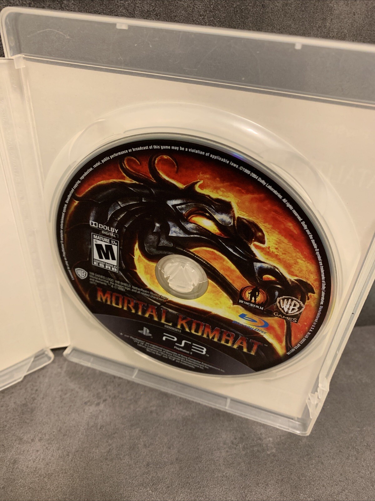 Mortal Kombat (Sony PlayStation 3) Tested w/ Manual Katalog & Unused Kombat Pass