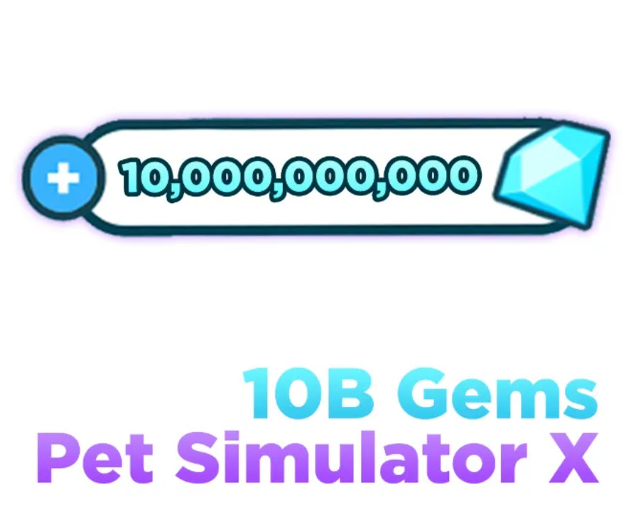Roblox PSX Pet Simulator X 10 Billion Gems (10B 1 Billion x 10) *FAST DELIVERY*