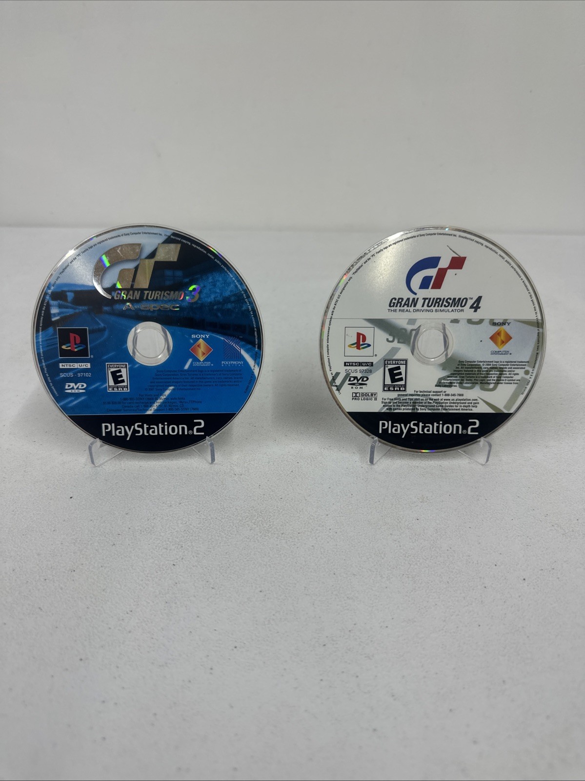 Gran Turismo 3 & 4 Bundle Lot (Sony PlayStation 2 PS2) Discs Only
