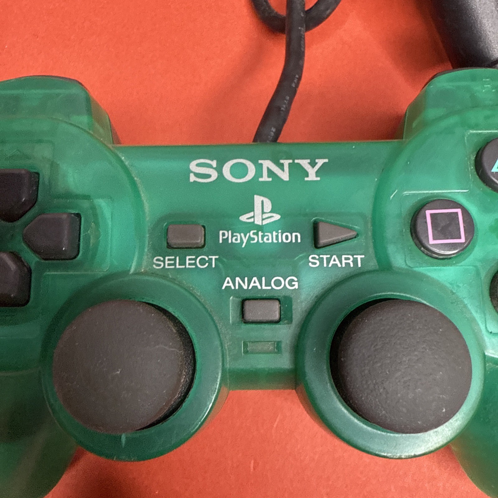 Sony PlayStation 2 PS2 Emerald Green DualShock Wired Controller OEM Authentic