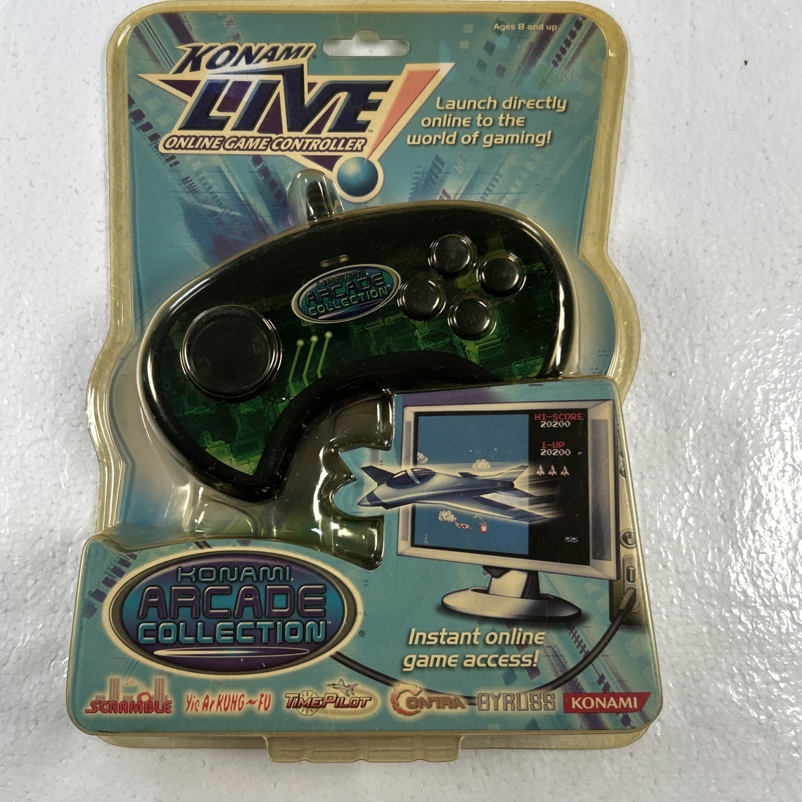 Konami Live Online Video Game Controller Arcade Collection Contra Gyruss NEW
