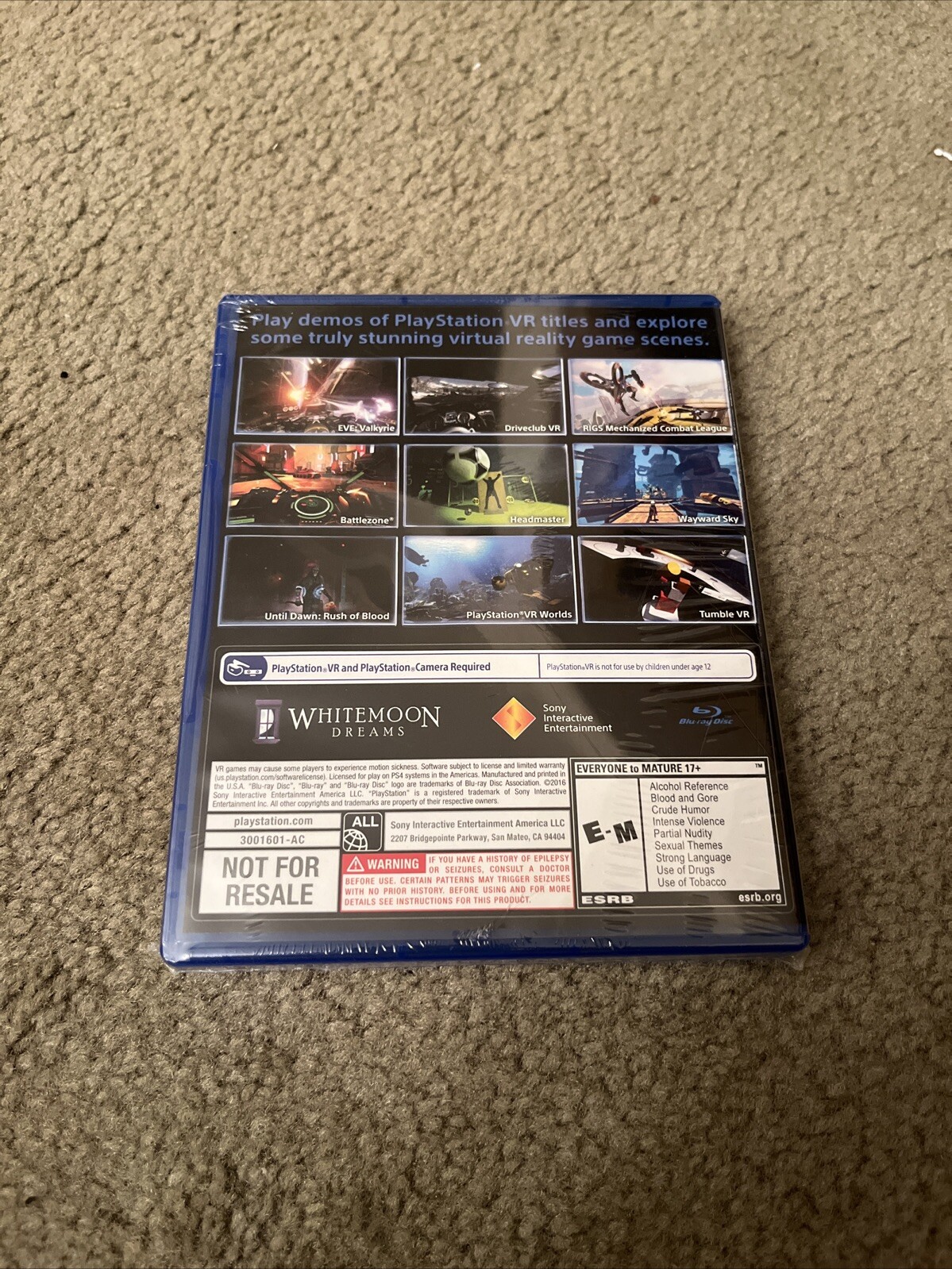 Brand New PlayStation VR Demo Disc for PS4 PlayStation 4 – New! L@@K Rare!