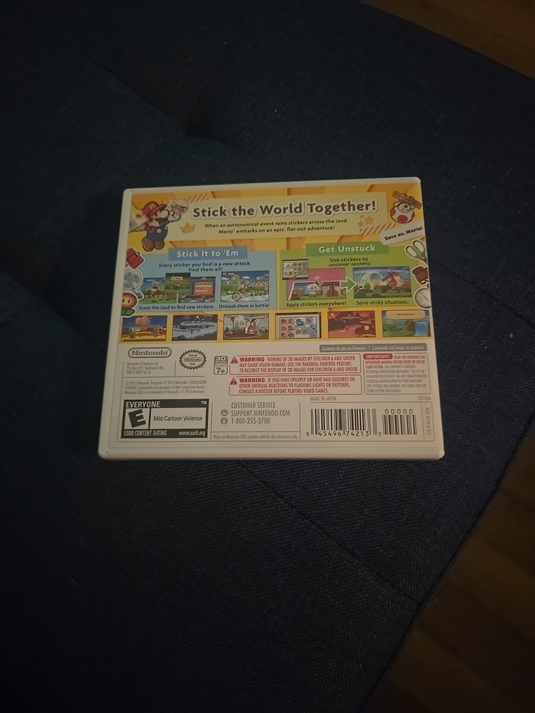 Paper Mario: Sticker Star (Nintendo 3DS, 2012) Complete CIB Tested