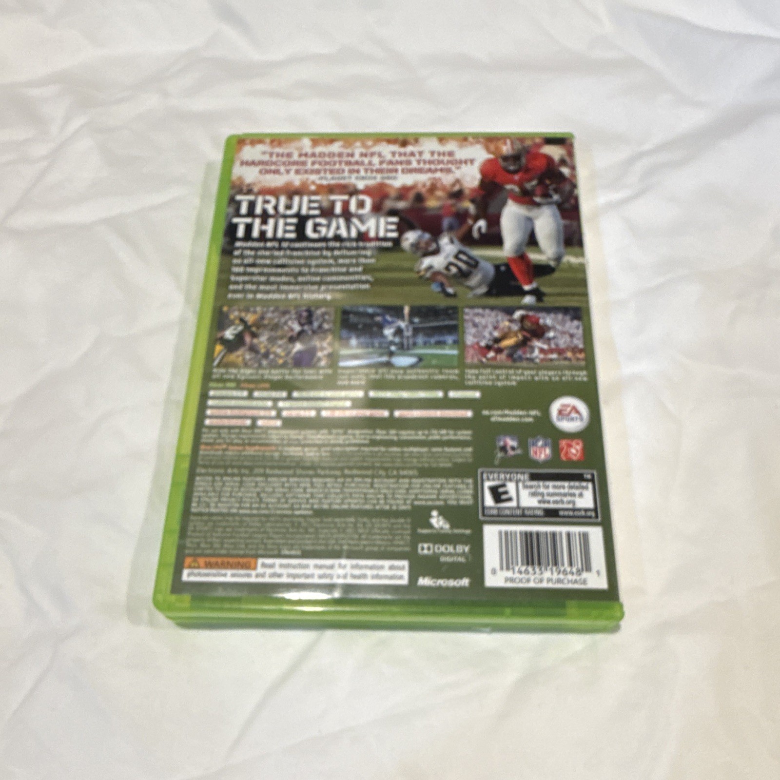 EA SPORTS Madden NFL 12 Microsoft Xbox 360 Game Online Play E NTSC-U/C